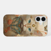 Coque iPhone 16 Fleurs de chat fantastiques (Verso Horizontal)
