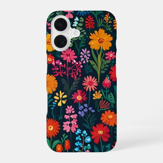 COQUE iPhone 16 FLEURS DE JARDIN (Verso)