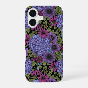 Coque iPhone 16 Fleurs de jardin audacieuses