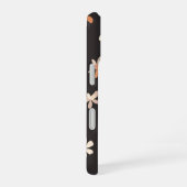 Coque iPhone 16 Fleurs de pêche (Côté droit)