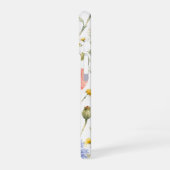 Coque iPhone 16 Fleurs de prairie sauvage aquarelle (Côté gauche)