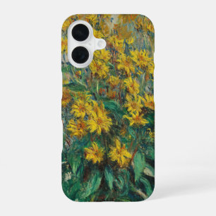 Coque iPhone 16 Fleurs de topinambour par Claude Monet