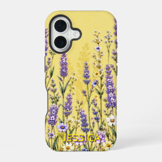 Coque iPhone 16 Fleurs d'orange élégantes et chaudes de marguerite