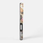 Coque iPhone 16 Fleurs d'Orchidée en Vitrail (Côté droit)