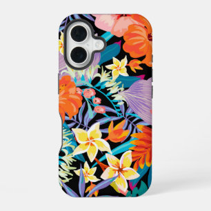 Coque iPhone 16 Fleurs exotiques impressionnantes
