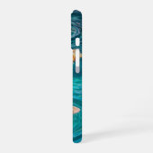 Coque iPhone 16 Fleurs Flottant sur l'Eau  (Côté gauche)