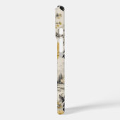 coque Iphone 16 fleurs jaunes vintage (Verso / Gauche)