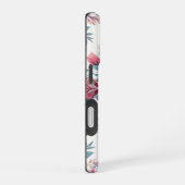 Coque iPhone 16 Fleurs roses (Côté droit)