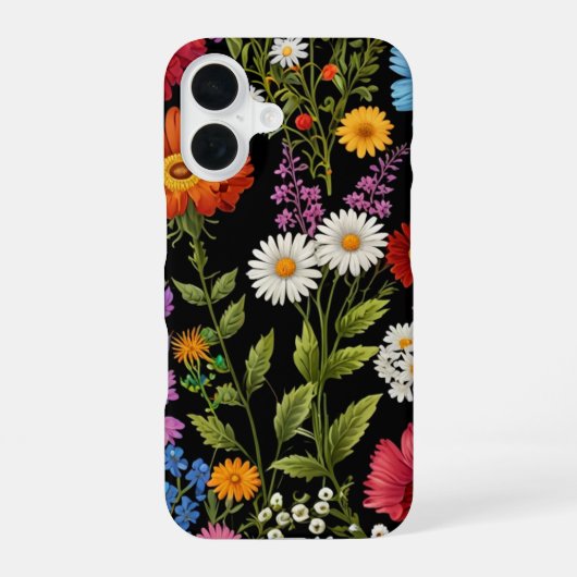 COQUE iPhone 16 FLEURS SAUVAGES (Verso)
