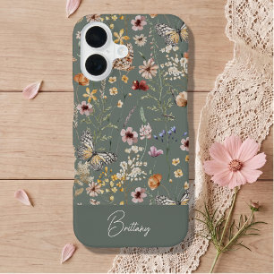Coque iPhone 16 Fleurs sauvages aquarelle Boho iPhone 16