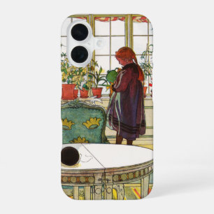 Coque iPhone 16 Fleurs sur le rebord de la fenêtre par Carl Larsso