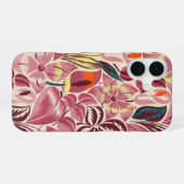 Coque iPhone 16 Fleurs tropicales | (Verso Horizontal)