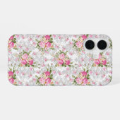 Coque iPhone 16 Fleurs Vintage Shabby (Verso Horizontal)