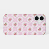 Coque iPhone 16 Fleurs Vintage Shabby (Verso Horizontal)