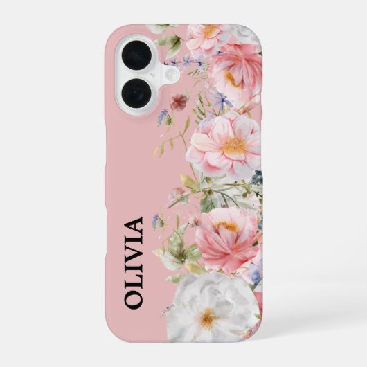 Coque iPhone 16 Fleurs WildFloral (Verso)