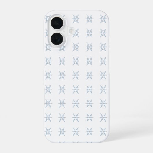 Coque iPhone 16 Flocon de neige (Verso)