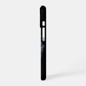 Coque iPhone 16 Flocon de neige (noir) (Côté gauche)