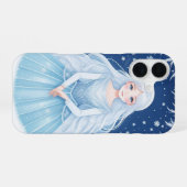 Coque iPhone 16 Flocons de neige et glace (Verso Horizontal)