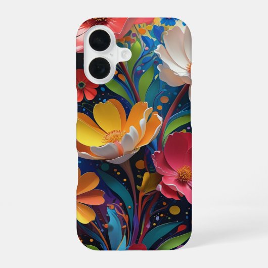 Coque iPhone 16 Floral (Verso)