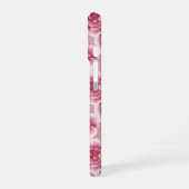 Coque iPhone 16 Floral Beauty - motif rose et nom. (Côté gauche)