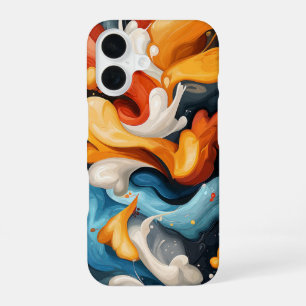 Coque iPhone 16 Flore de fruit de feu