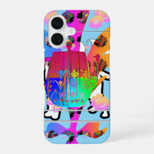 Coque iPhone 16 Flore de théière
