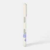 Coque iPhone 16 Flore violette chic (Côté droit)