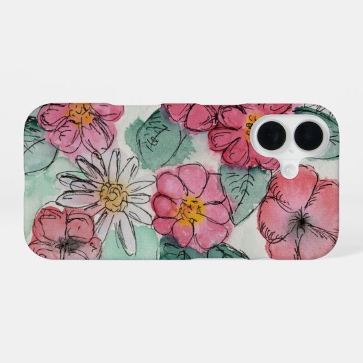 Coque iPhone 16 Flower Phone Case (Verso Horizontal)
