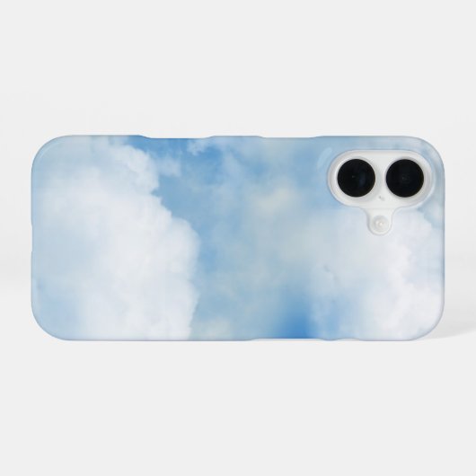Coque iPhone 16 Fluffy Clouds (Verso Horizontal)