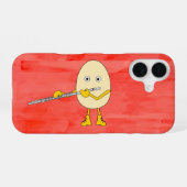 Coque iPhone 16 Flûte Jouer Egghead (Verso Horizontal)