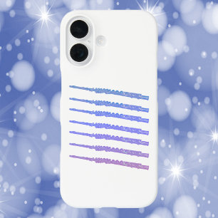 Coque iPhone 16 Flûtes bleu rose pourpre