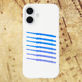 Coque iPhone 16 Flûtes Blue Ombre
