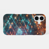 Coque iPhone 16 Flux de circuits Quantum (Verso Horizontal)