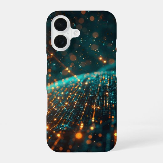 Coque iPhone 16 Flux de données quantiques (Verso)