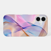 Coque iPhone 16 Flux de tissu Pastel Abstrait (Verso Horizontal)