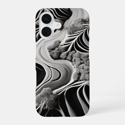 Coque iPhone 16 Flux fractal (Verso)