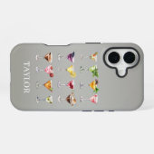 Coque iPhone 16 Folie Martini Monogrammée (Verso Horizontal)