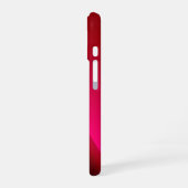 Coque iPhone 16 Fond Curl rouge (Côté gauche)