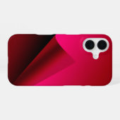 Coque iPhone 16 Fond Curl rouge (Verso Horizontal)