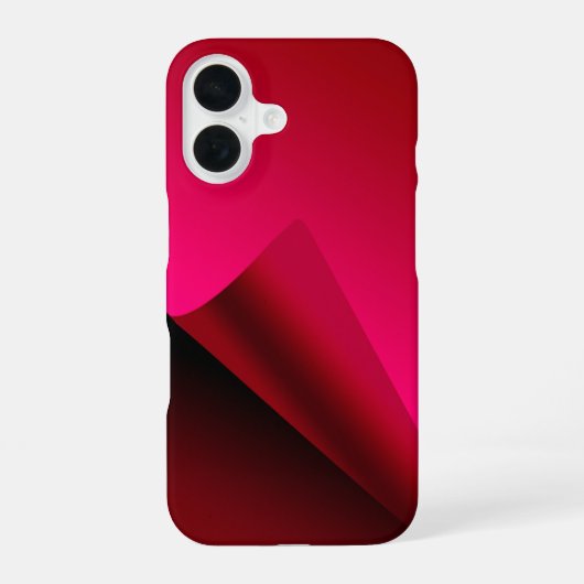 Coque iPhone 16 Fond Curl rouge (Verso)