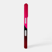 Coque iPhone 16 Fond Curl rouge (Côté droit)