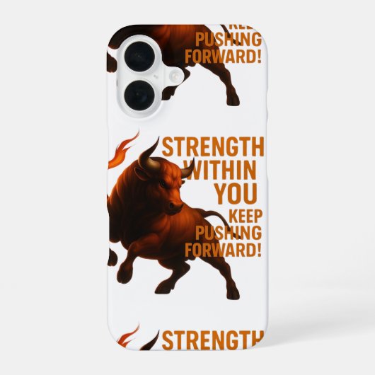 COQUE iPhone 16 FORCE INTÉRIEURE CONTINUEZ D'AVANCER (Verso)