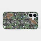 Coque iPhone 16 forêt avec oiseaux et écureuils (Verso Horizontal)
