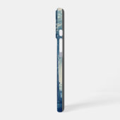 Coque iPhone 16 Forêt bleue cool (Côté gauche)