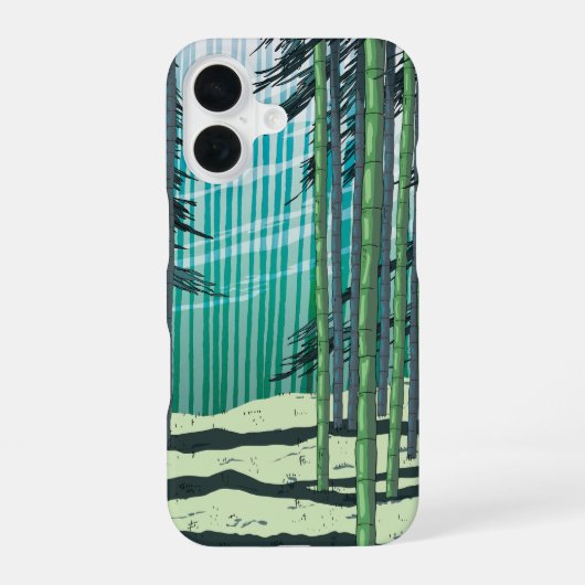 Coque iPhone 16 Forêt de bambou (Verso)