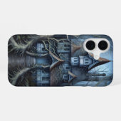 Coque iPhone 16 Forêt de la maison hantée (Verso Horizontal)