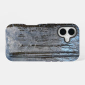 Coque iPhone 16 Forêt de peupliers enneigés I (Verso Horizontal)