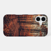 Coque iPhone 16 Forêt Rétro d'Automne (Verso Horizontal)