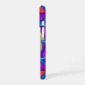 Coque iPhone 16 Forme de fleurs abstraites décoratives (Côté gauche)