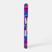 Coque iPhone 16 Forme de fleurs abstraites décoratives (Côté droit)